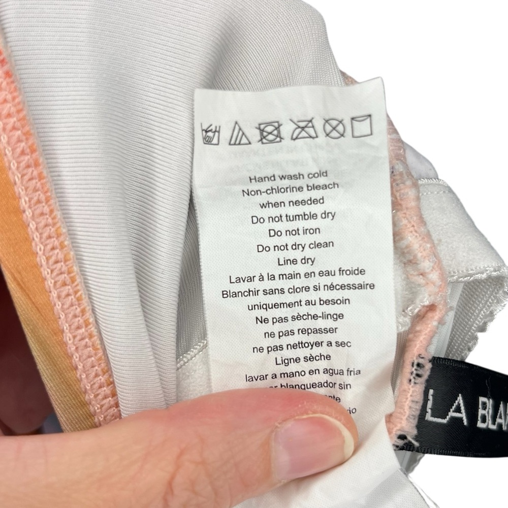 La Blanca Ocean Tide Colorful Striped Halter/Strapless One Piece Swimsuit Girly - Picture 6 of 11